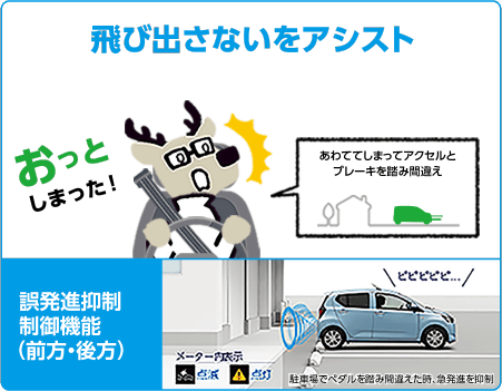 飛び出さないをアシスト